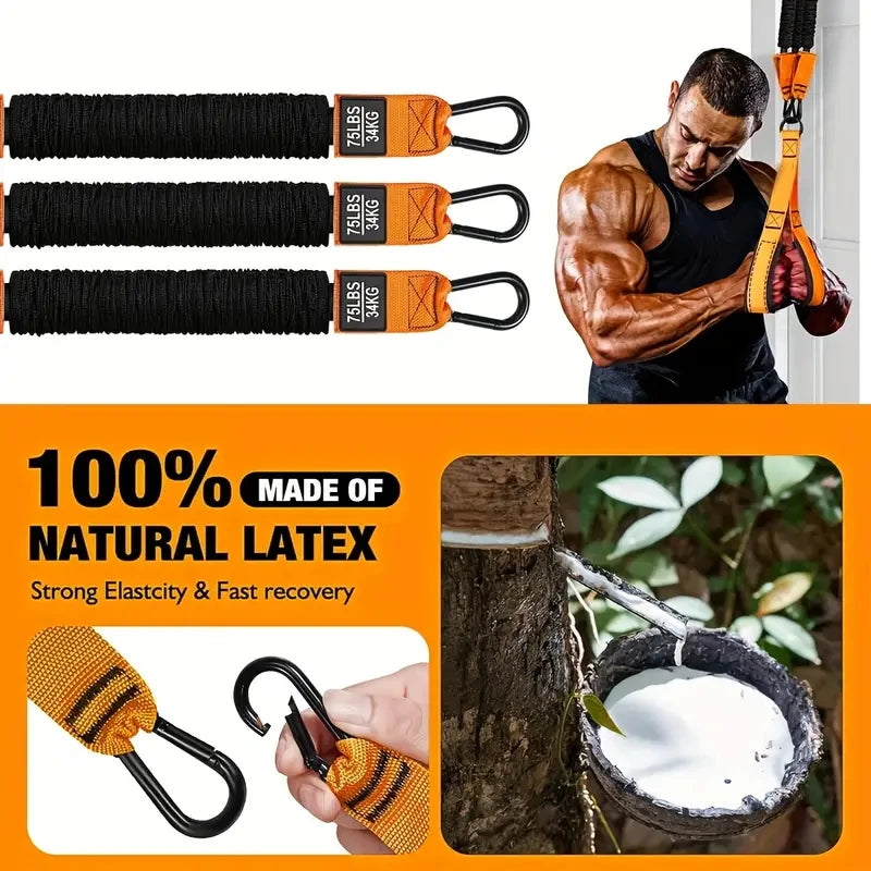 Elastic Tension Rope Fitness Belt for Home Workouts and Core Training