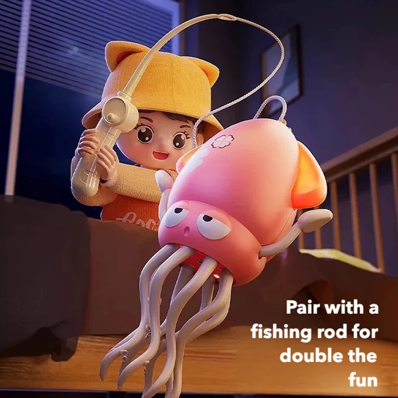 Rechargeable Dancing Octopus Toy for Kids with LED Lights, Music, and Obstacle Avoidance Sensor