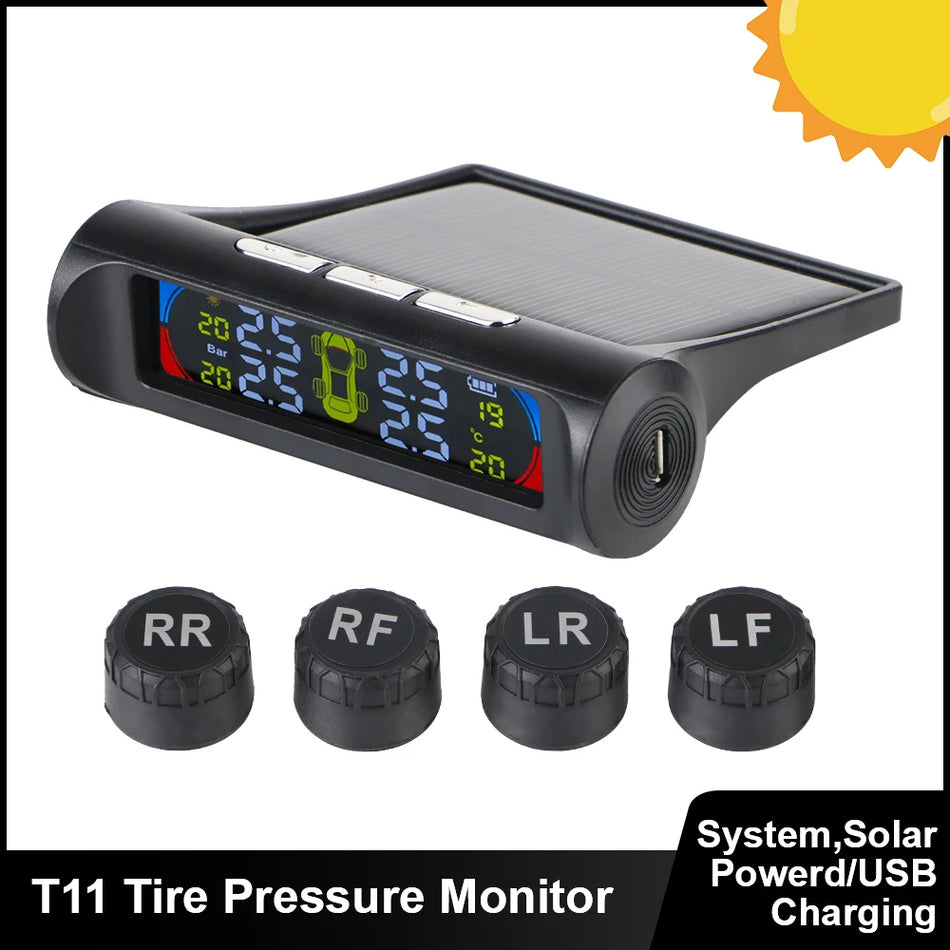 Leepee 30841 TPMS Tire Pressure Monitor With LCD Display Real Time Wireless