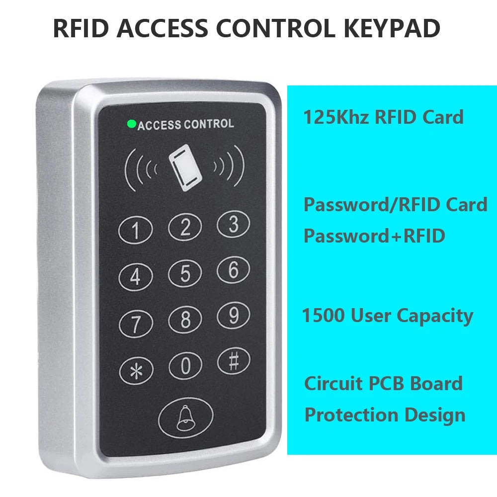 M203S/M203B RFID Access Control Keypad &ndash; 1500 User Capacity