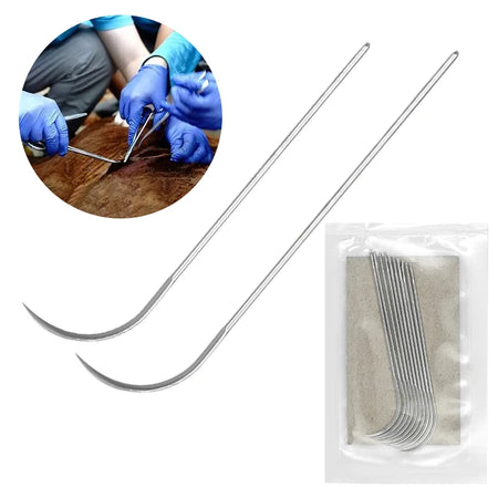 10 Pcs Farm Animals Suture Needles &ndash; High Quality Stainless