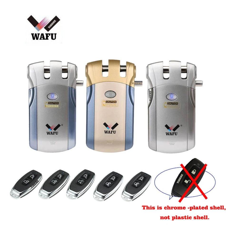 Wafu 019 Remote Control Lock 433Mhz Door Lock &ndash; Five Remotes