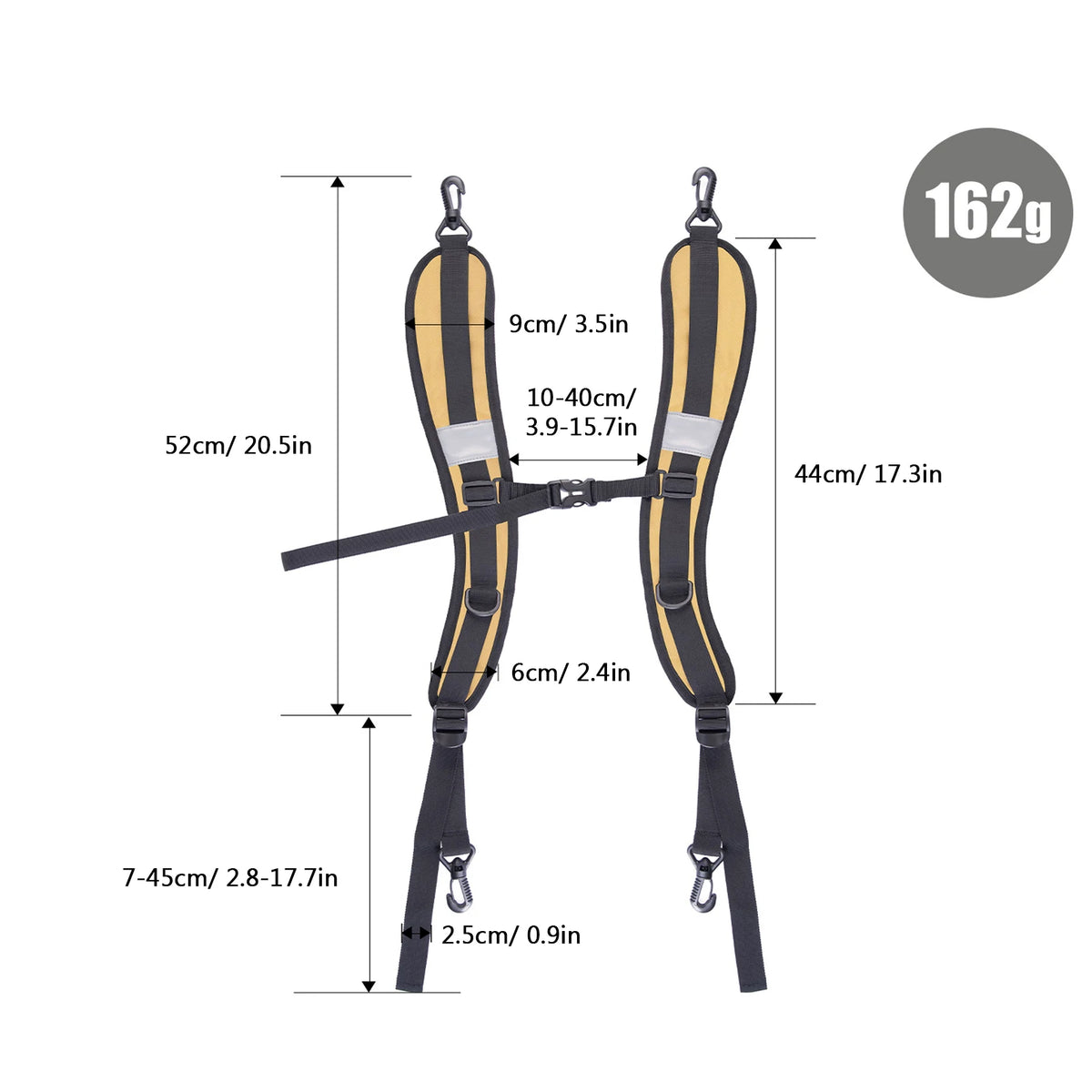 Oxford Cloth Backpack Strap With Belt &ndash; Easy Installation Khaki