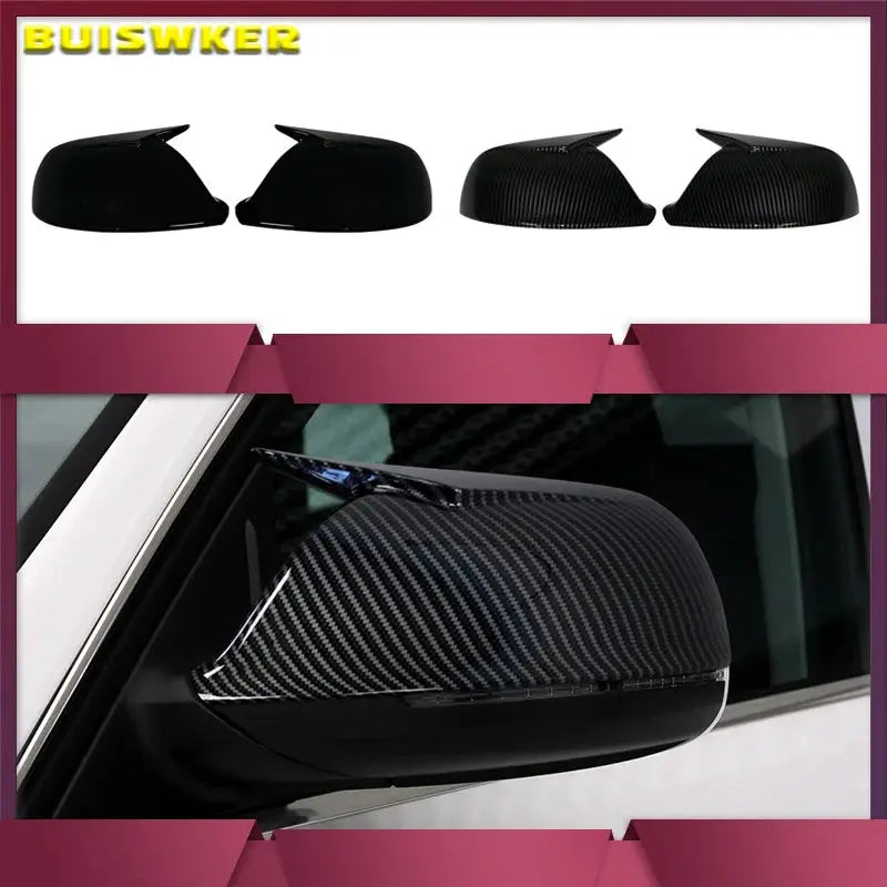 Glossy Black Side Wing Rear View Mirror Cover Case Shell Replace Caps For Audi Q5 SQ5 8R 2009-2017 Q7 4L Facelift 2010-2015 by InterCyprus Trading Ltd