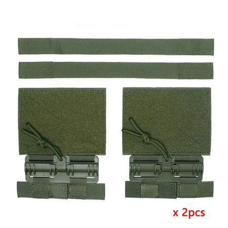 Tactical Quick Removal Vest Buckle Set &ndash; Easy Install Green 2pcs