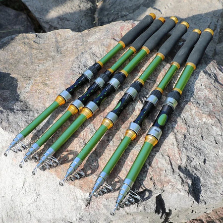 Sougayilang Telescopic Fishing Rod - 4 Colors, Glass Fiber, EVA Handle, 1.8m-2.7m
