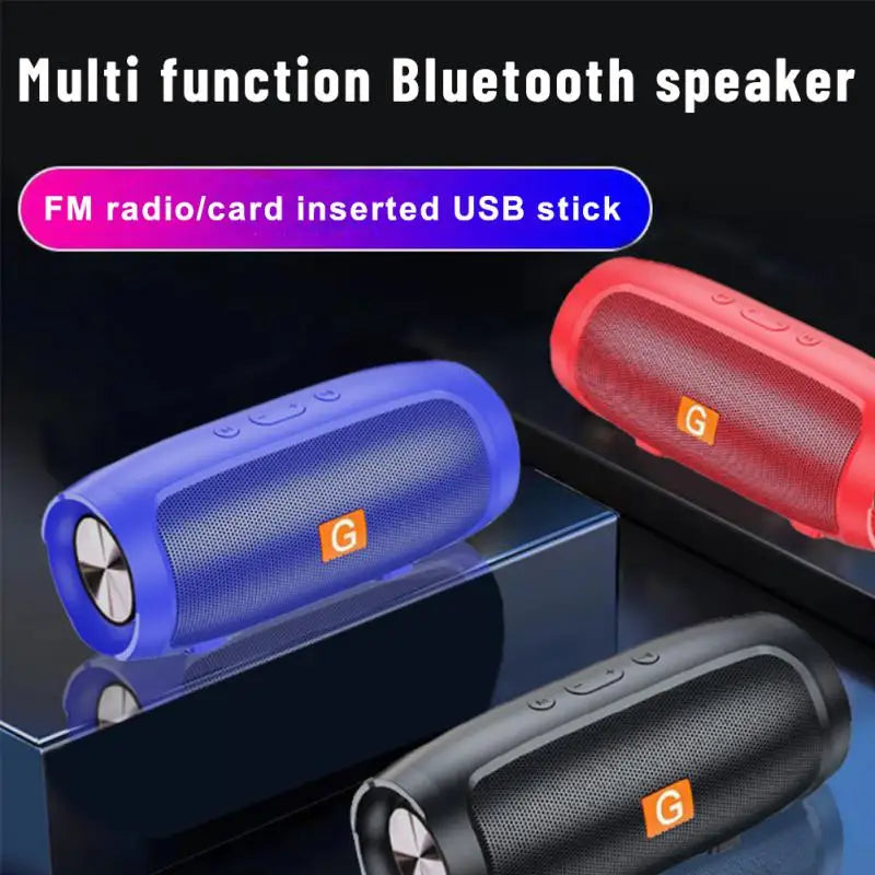 Kablosuz Hoparlör Dış Mekan Eller Serbest Arama Taşınabilir Stereo Kumaş Taşınabilir Hoparlör Loud Stereo Bas USB/TF/FM Radyo