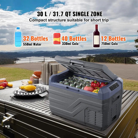 30 37 45L Car Fridge Single Zone Compressor Cooler