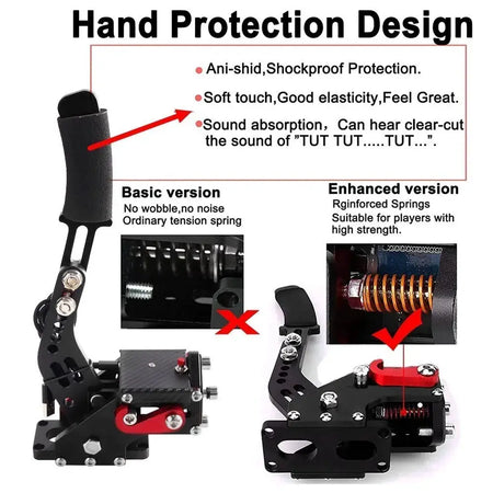 USB Handbrake PS4/PS5 Support Logitech G29 or T300, XBOX1 XSS XSX for G920, PC SIM Racing Horizon Games Hand Brake System by InterCyprus Trading Ltd