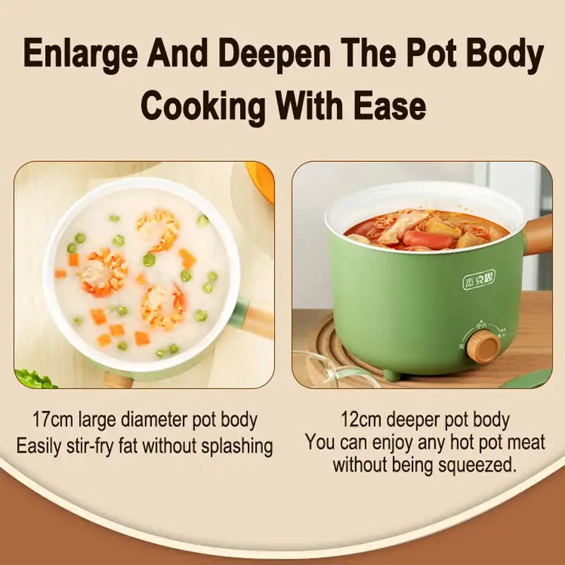 Nonstick Multifunction Rice Cooker Portable 1 To 2 People