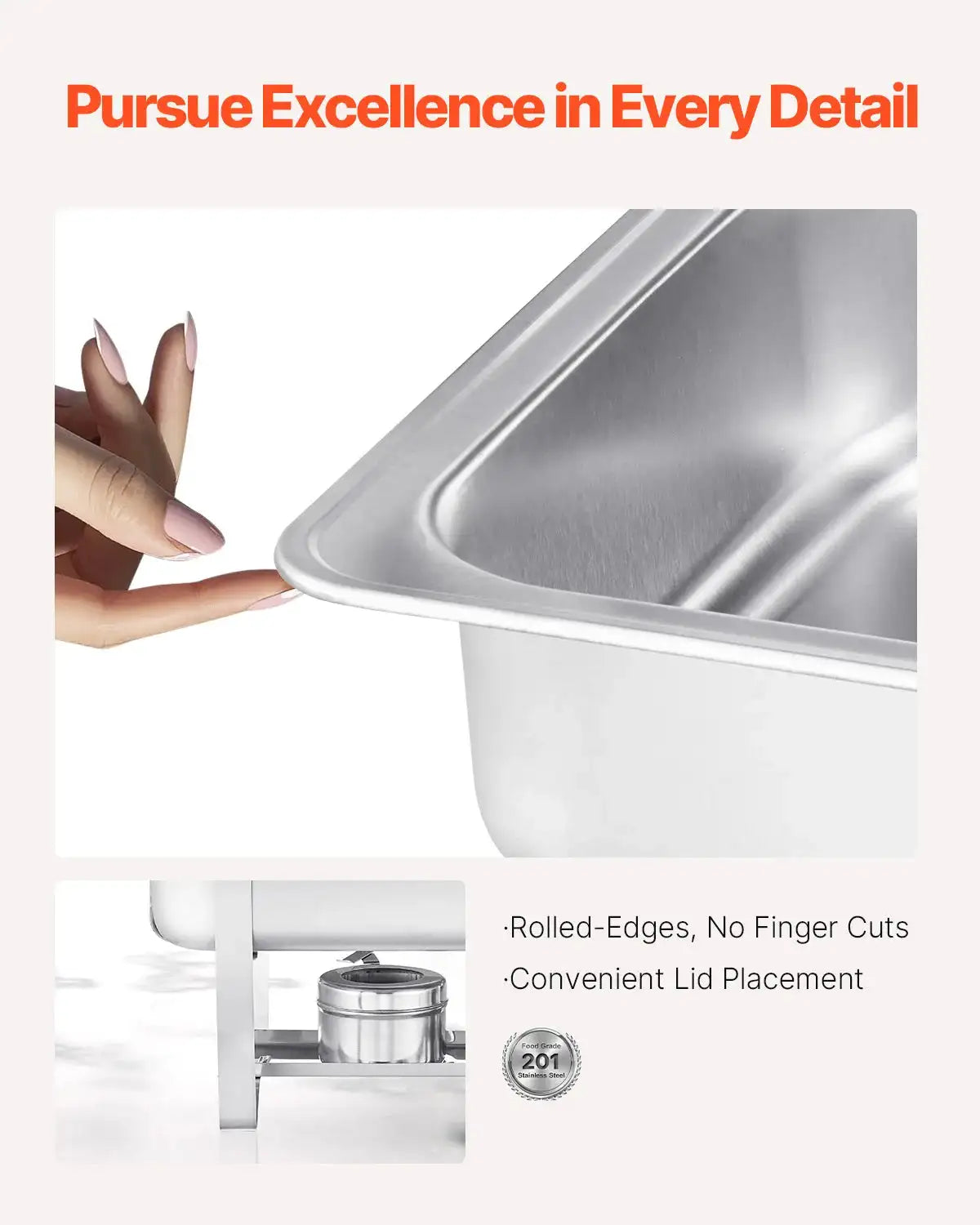 8 Qt Stainless Steel Chafing Dish Buffet Warmer