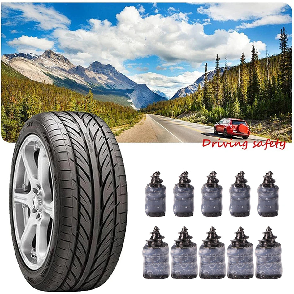 Set de 10 pièces de clous de réparation de pneus tubeless pour vélo
