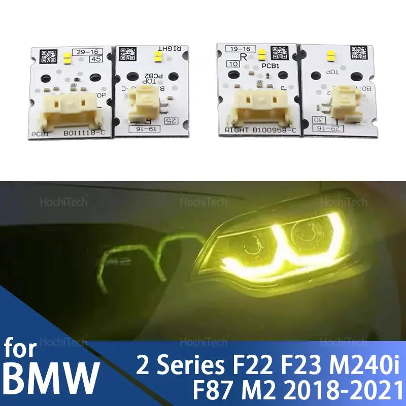Желтые светодиодные ангельские глаза для BMW 2 серии F22 F23 M2 DRL фары