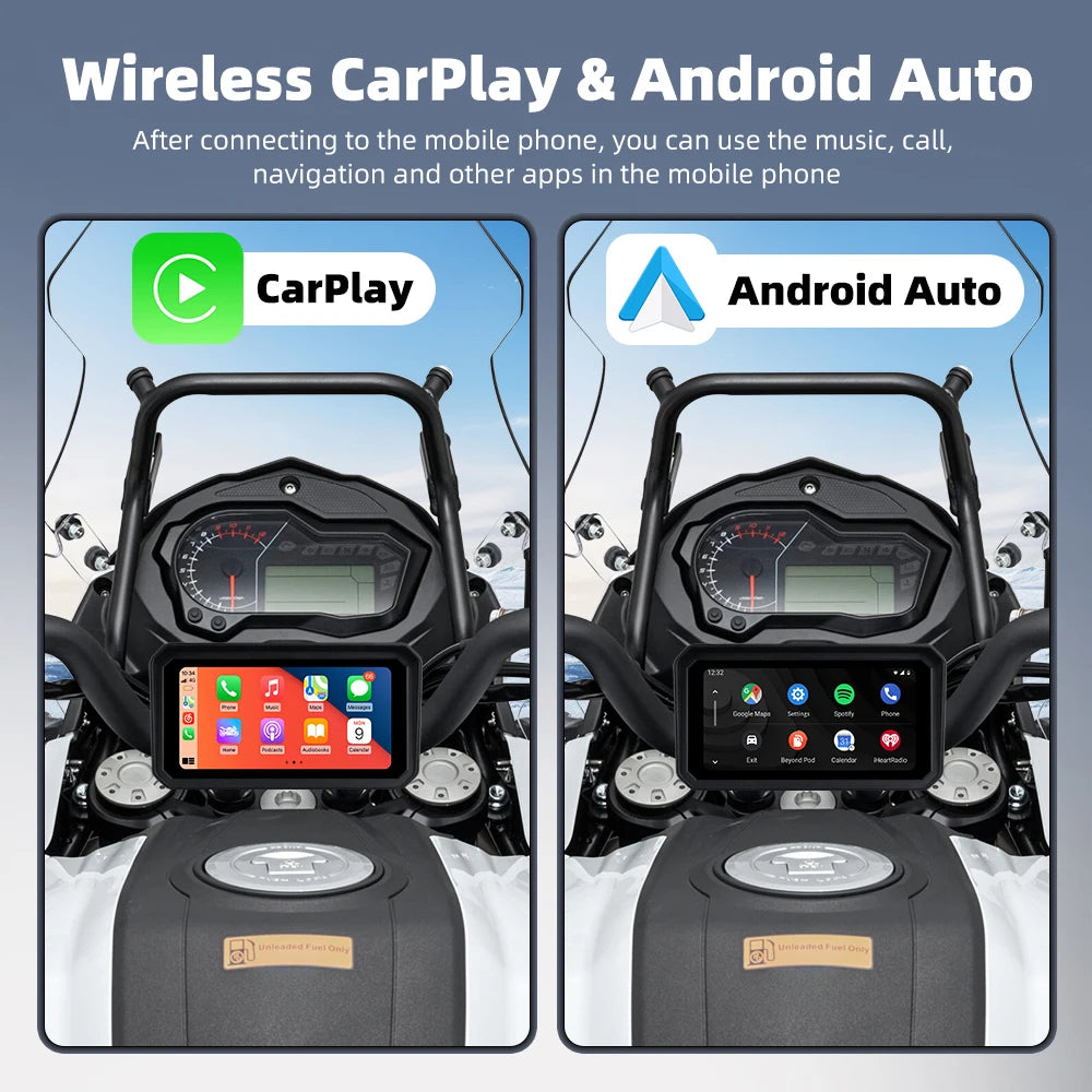 EKIY 6.0 Inch Portable Digital Motorcycle Dashboard &ndash; Waterproof GPS Navigation Display