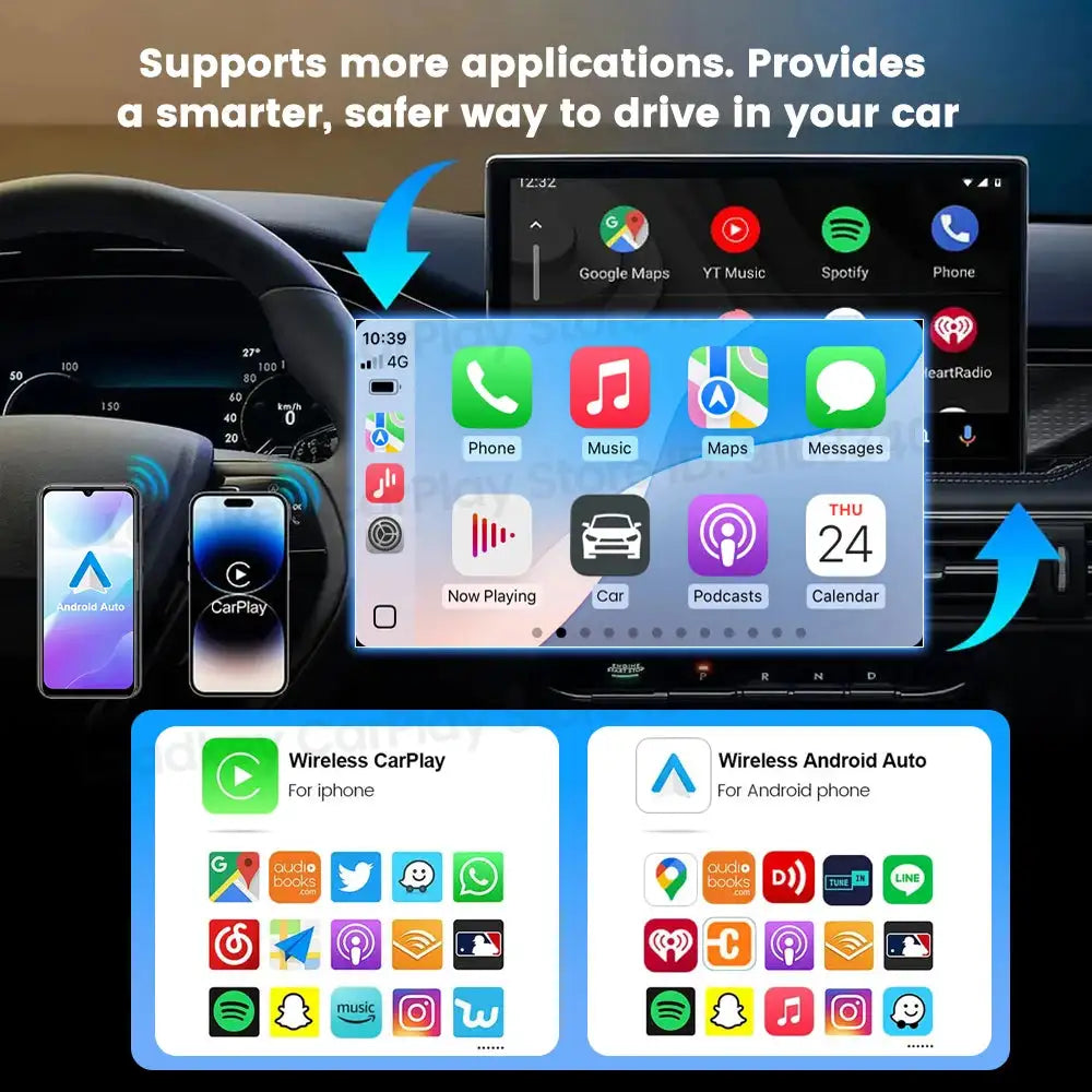 CarlinKit MINI SE Pro Wireless CarPlay Android Auto Dongle