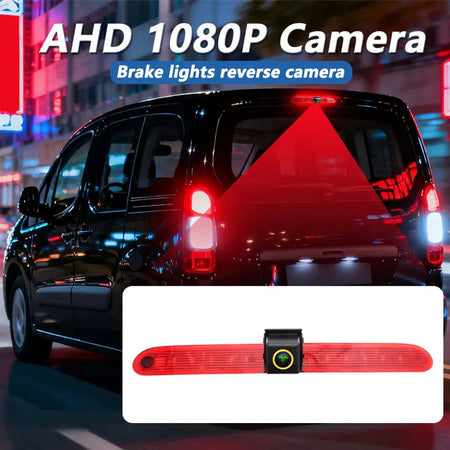 1080P AHD CVBS Car Reverse Backup Camera For Citroen Dispatch Jumpy Peugeot Expert Traveller Van Third Brake Light Fisheye Water by InterCyprus Trading Ltd