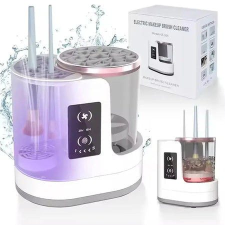 Electric Makeup Brush Cleaner &ndash; Wet And Dry Cleaning White