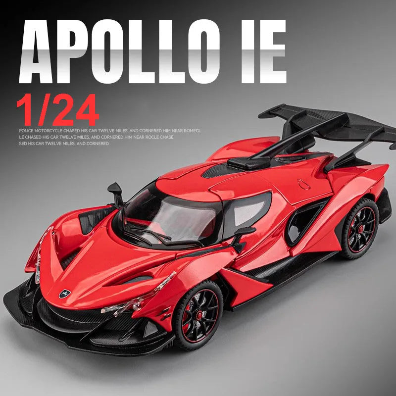 Model de mașină din aliaj turnat cu sunet și lumini pentru Apollo IE