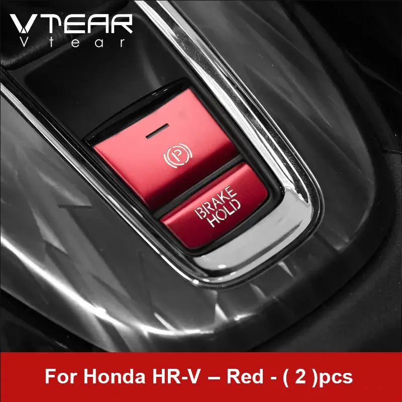 Vtear Car Central Control Button Trim For Honda HRV HR-V 2015-2021 Parking Brake Switch Cover Interior Sequin Stickers Accessory by InterCyprus Trading Ltd
