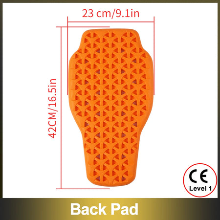 WOSAWE CE Back Protector &ndash; Universal Anti Shock Spine Pad Back Protector / One Size