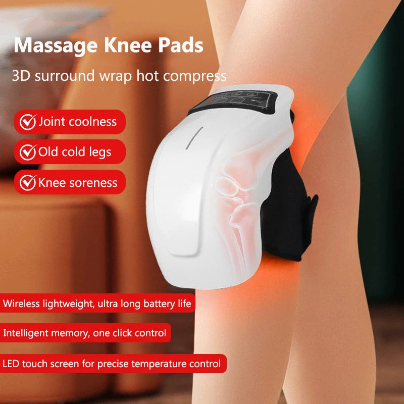 Electric Knee Massager - Wireless Heating With Vibration