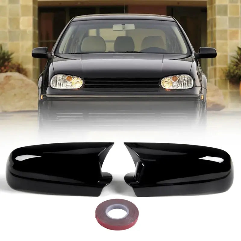 Black Side Wing Mirror Caps For VW Golf 4 Mk4 Gti Passat B5 by InterCyprus Trading Ltd