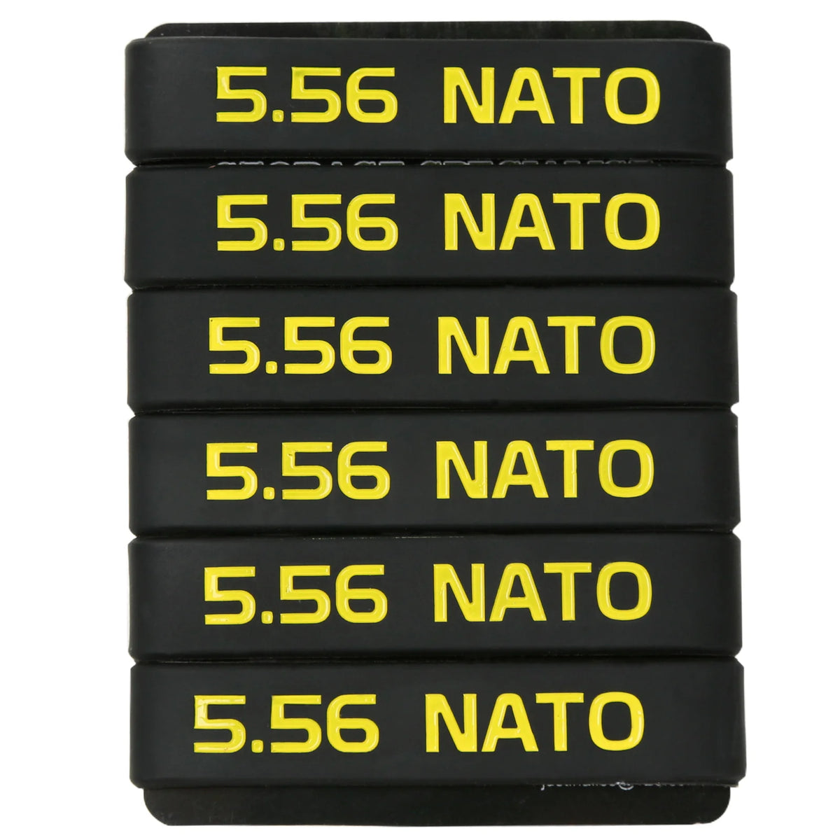 6 Pack Magazine Marking Band 5.56 NATO &ndash; Multi Color Rubber Bands 5.56 Yellow 6Pcs