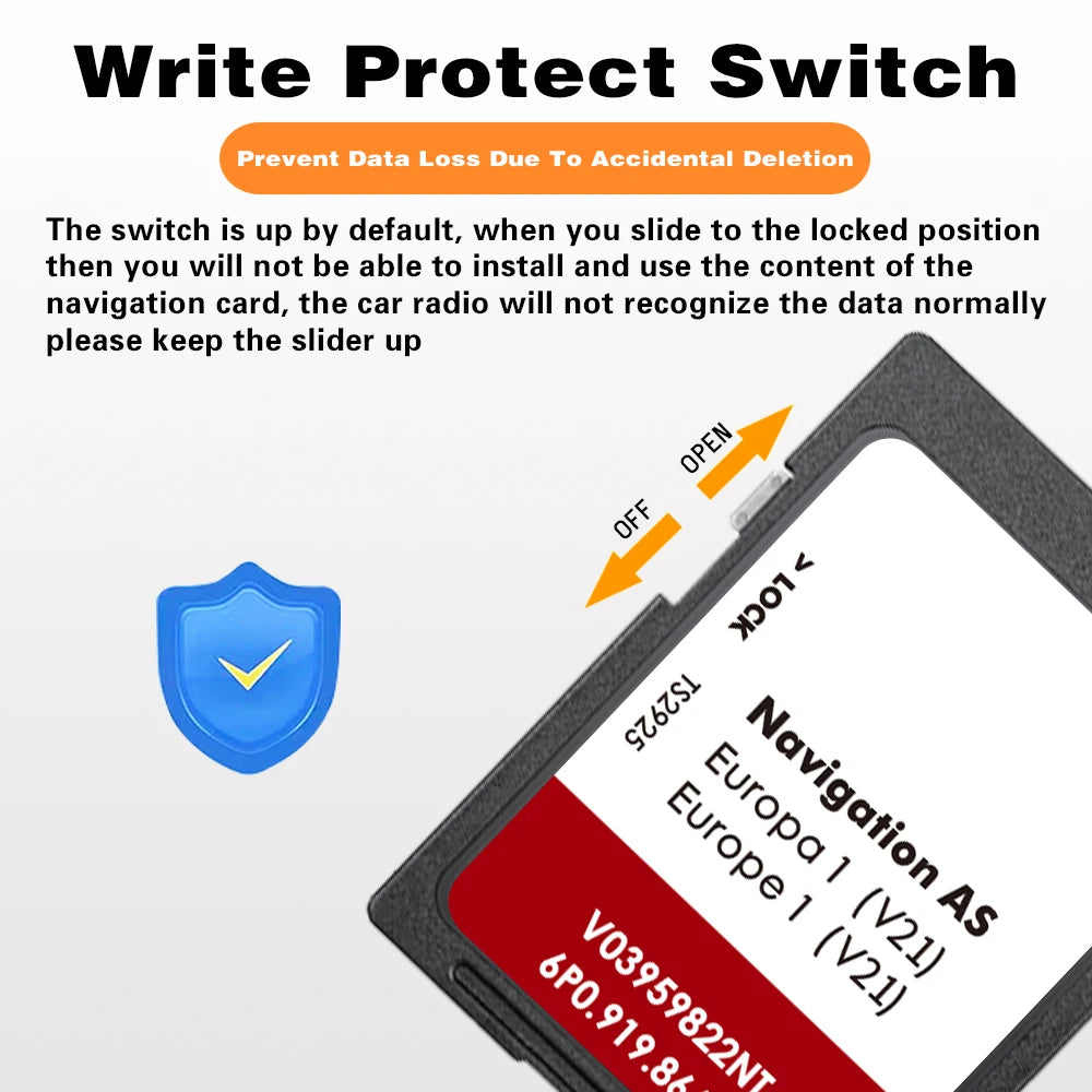 AS V21 SAT Nav GPS Card for SEAT Arona &ndash; Europe Map Pack