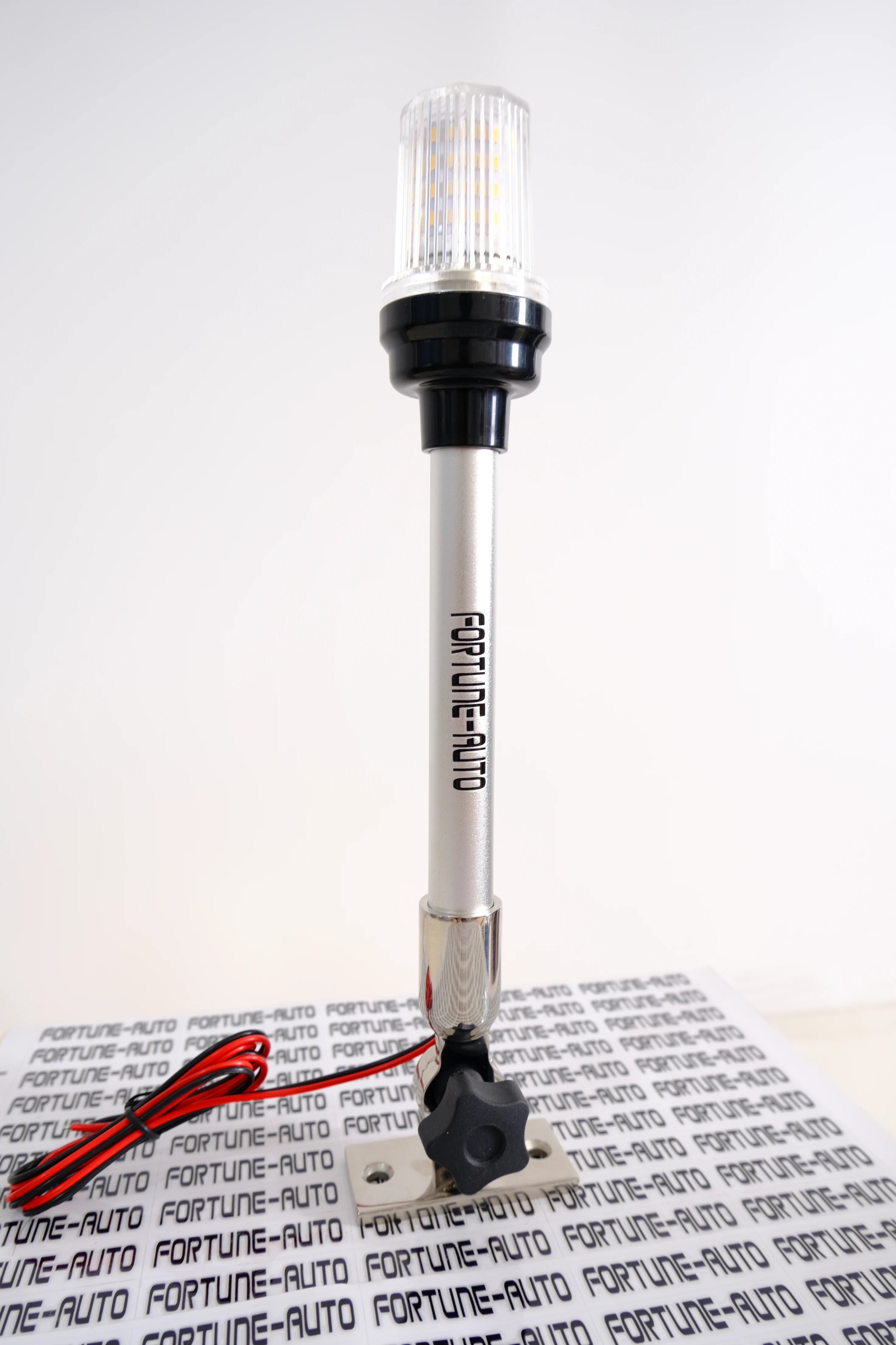 Pure White 12-24V Fold Down Waterproof LED Marine Navigation Light 12inch stainlessB