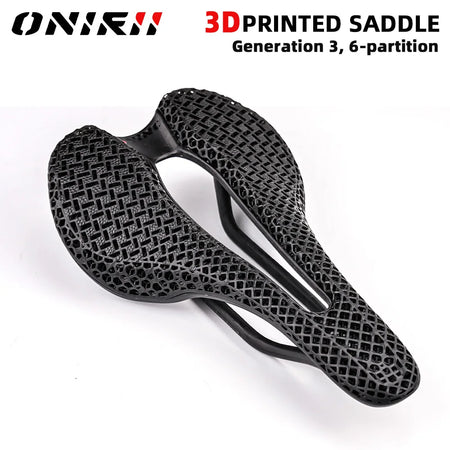 ONIRII 3D Printed Carbon Fibre Bike Saddle &ndash; Comfort &amp; Breathability for Road &amp; MTB