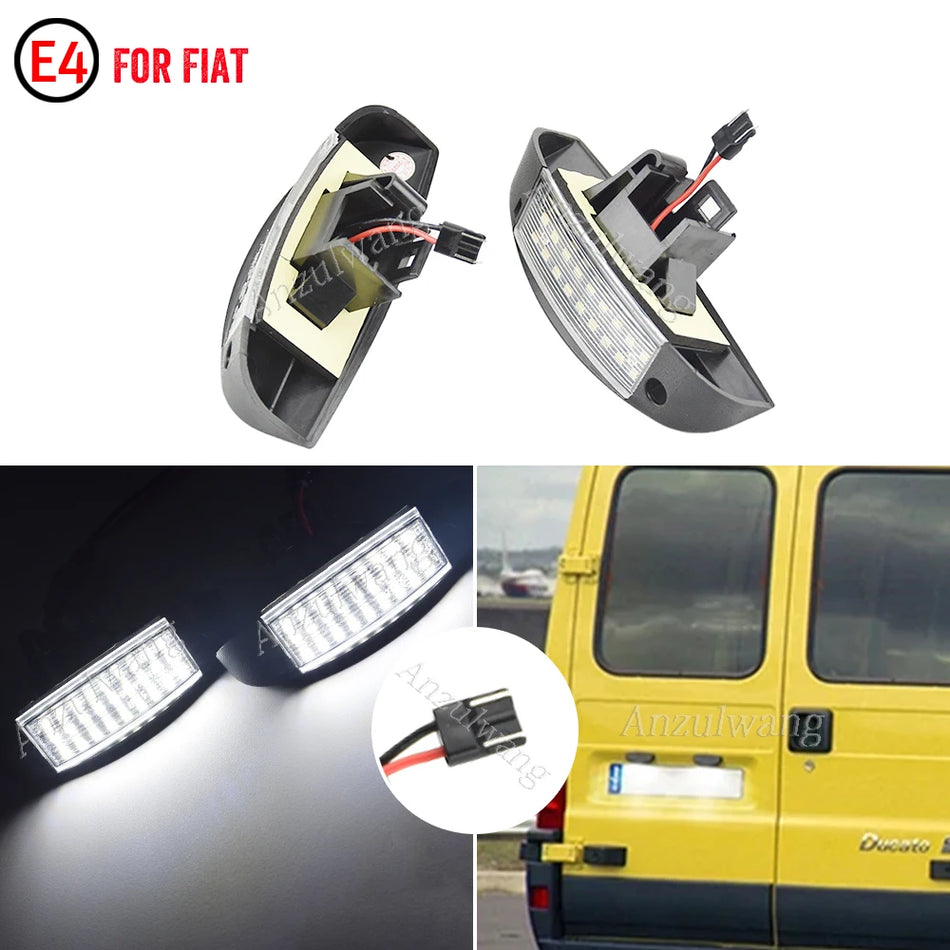 Luces de Matrícula LED con Canbus para Fiat Ducato Citroen Jumpy Peugeot Boxer