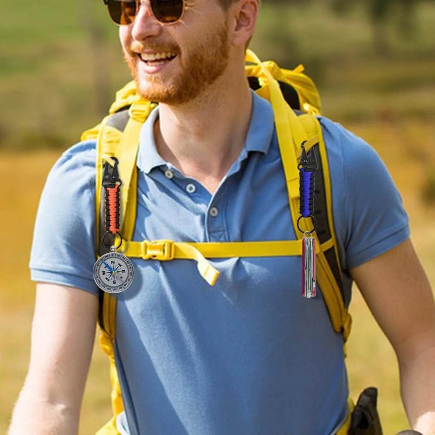 Paracord Keychain Ring Survival Kit &ndash; Eight Color Options