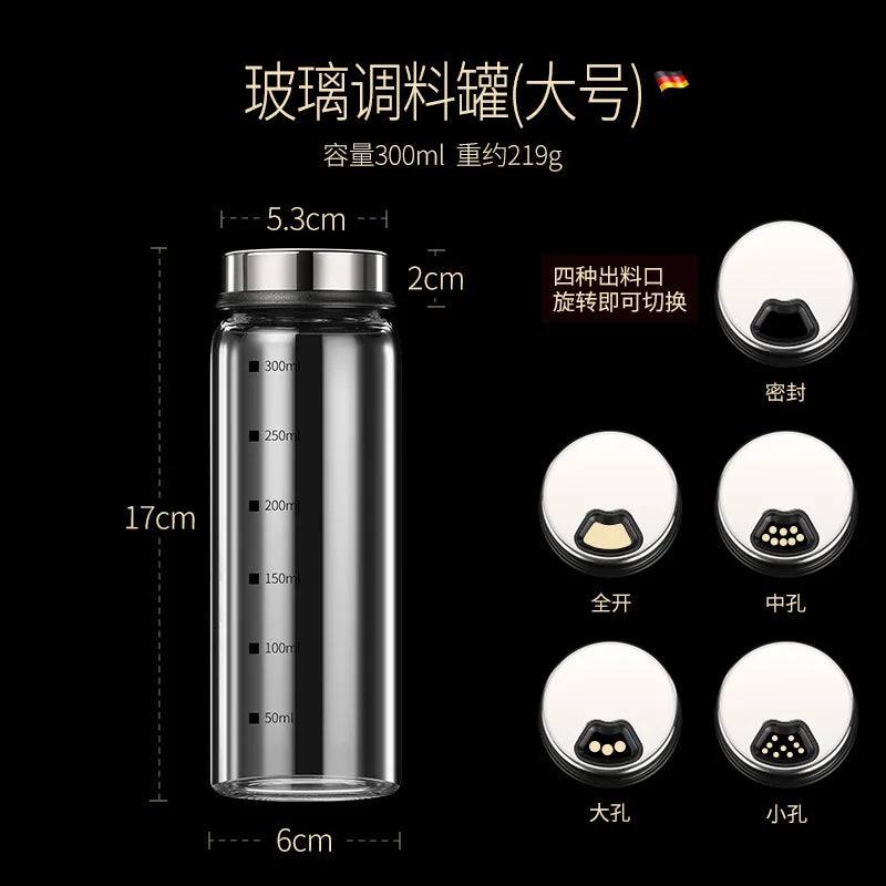 1Pc Spices Bottle Glass Salt Jar Set &ndash; Free Shipping