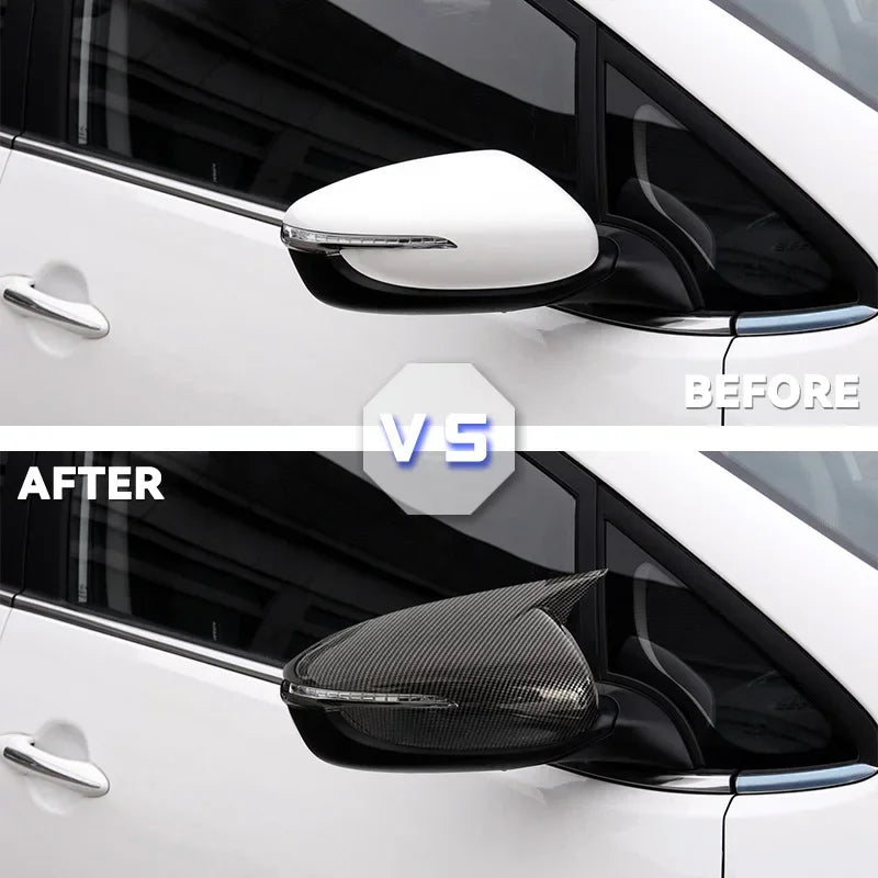 Обложка внешнего зеркала заднего вида Kia Forte K3 из углеродного волокна