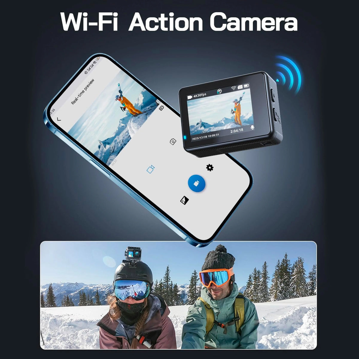 CERASTES Action Camera &ndash; 5K Ultra High Definition with Anti-Shake