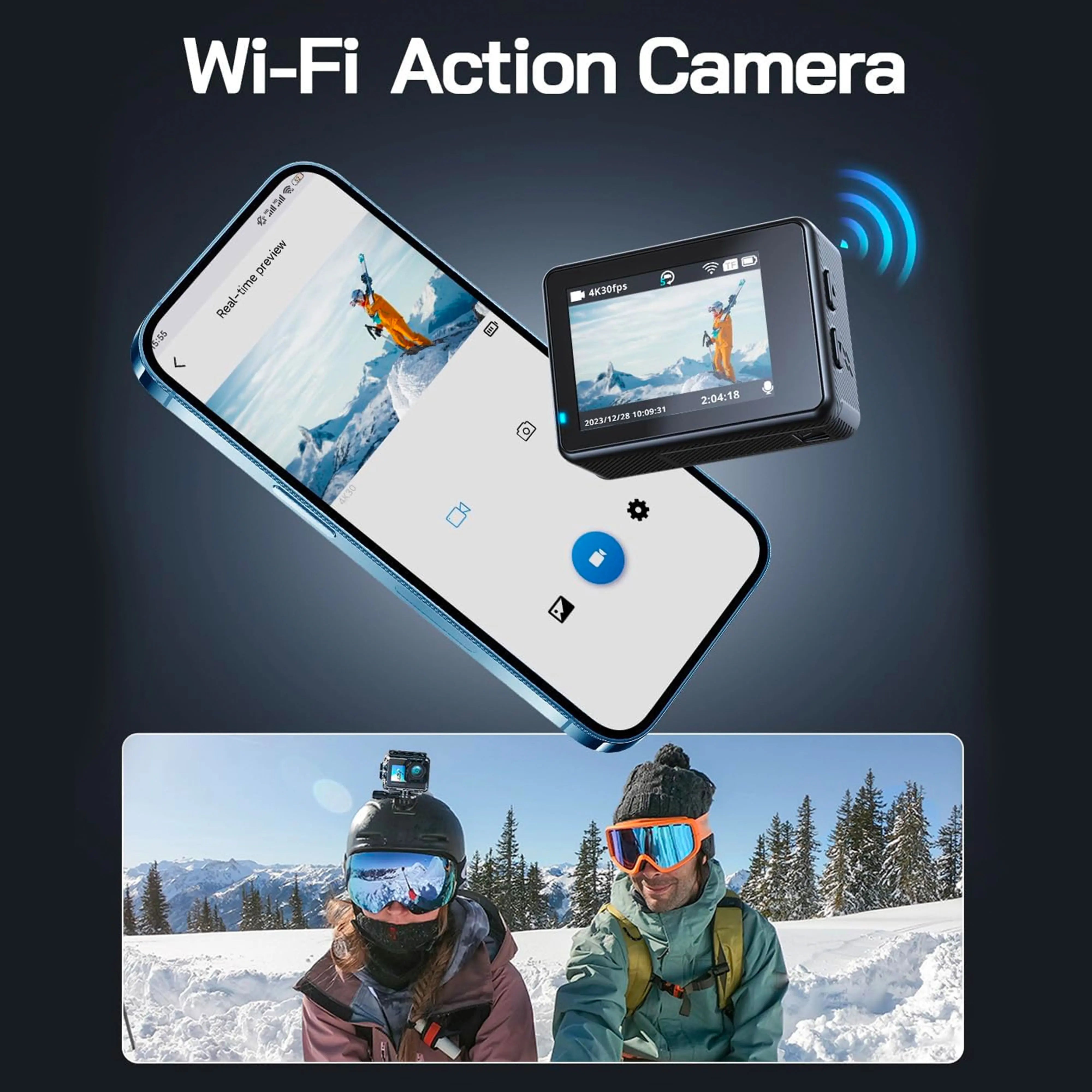 CERASTES Action Camera &ndash; 5K Ultra High Definition with Anti-Shake