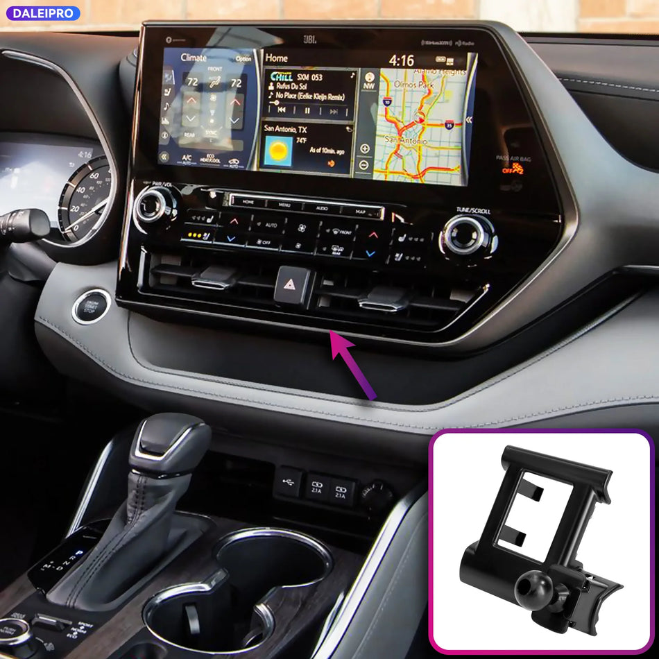 66W Fast Charging Phone Mount For Toyota Highlander XU70 2020-2026