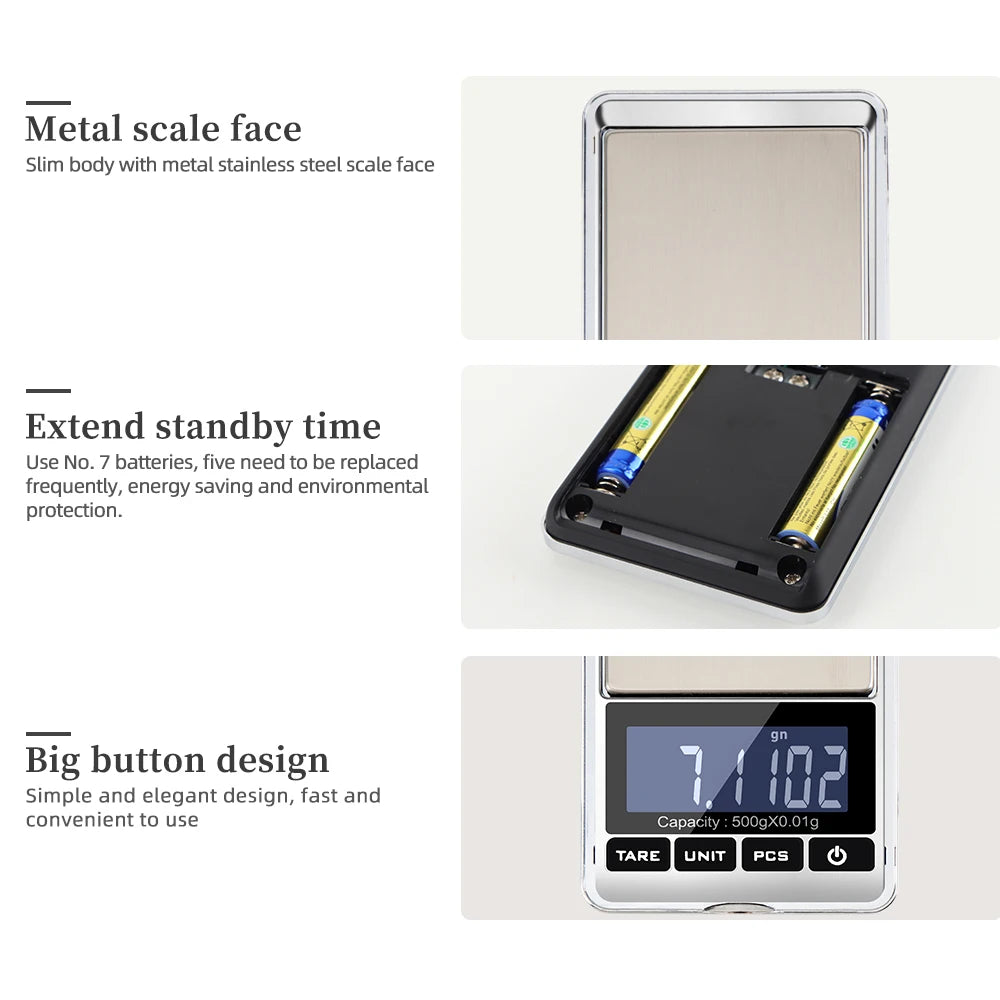 Electronic Jewelry Scale Balance &ndash; Ultra Precise 0.01/0.1g