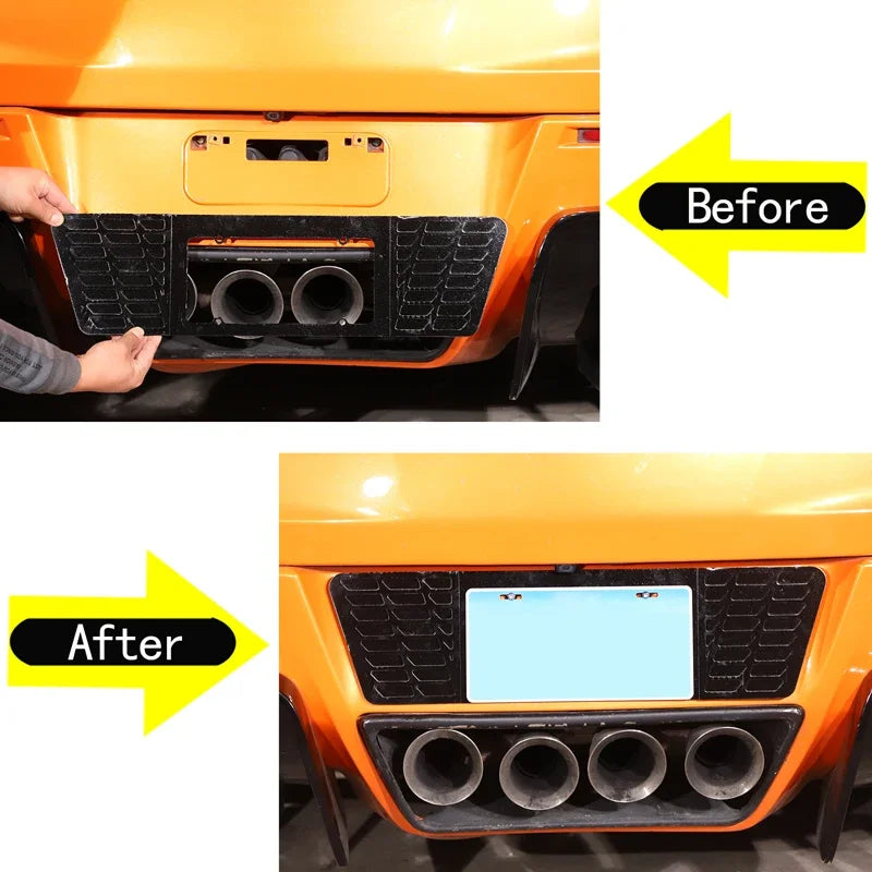 Czarna tylna osłona wypełniająca tablicę rejestracyjną z aluminium stopowego C7