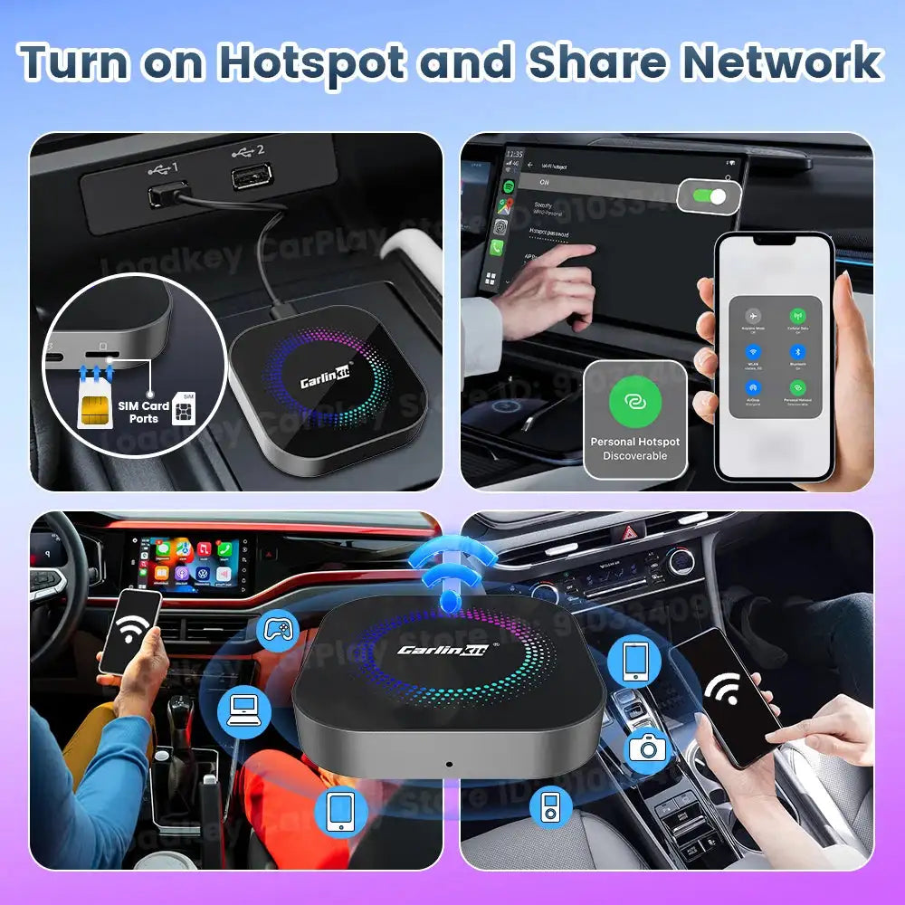 Carlinkit Android 13 CarPlay Android Auto AI Box S2F 8 Core
