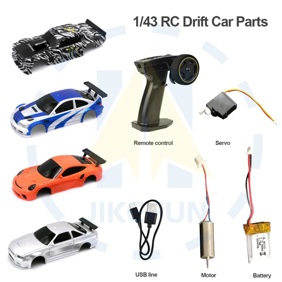 1/43 RC Drift Car Parts Set &ndash; All In One Parts Bundle