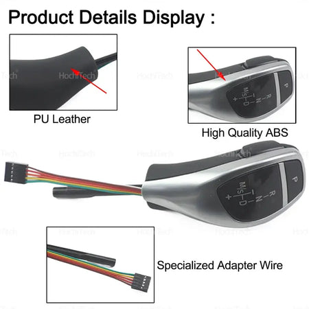 Led PU Leather LED Gear Shift Knob Automatic Gear Shifter Lever Handle for BMW X3 E83 2004-2010 Thumb Gear Shift Knob by InterCyprus Trading Ltd