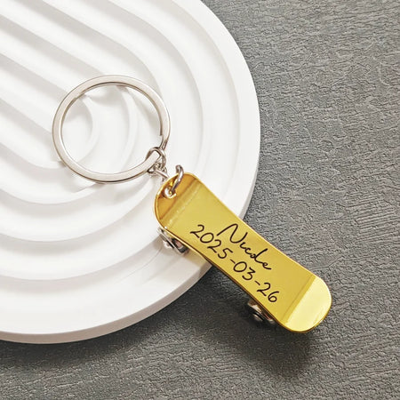Chuhan Customized Metal Skateboard Keychain &ndash; Unique Gift Idea