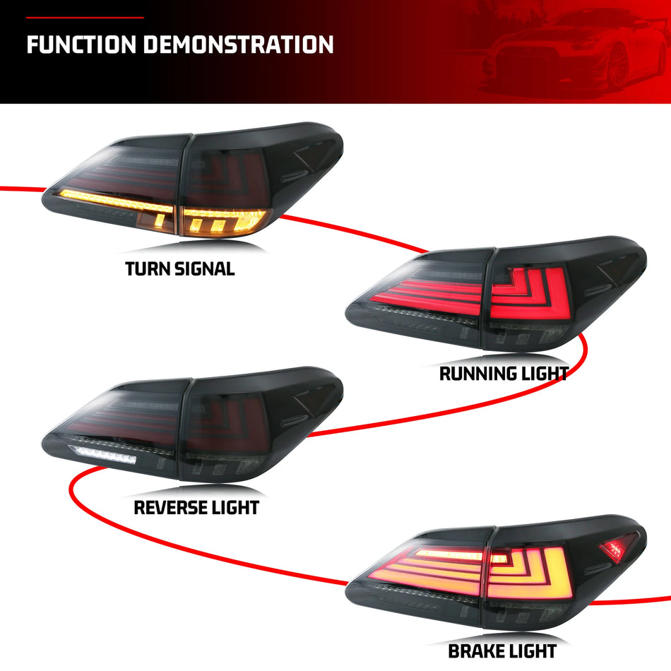 Sestava zadního světla Lexus RX350 RX450H se spouštěcí animací a dynamickým signálem