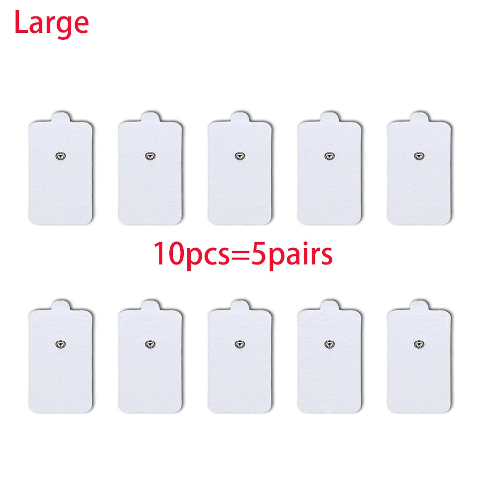 Physiotherapy Tens Electrode Pads &ndash; Conductive Gel Therapy 10pcs L pads