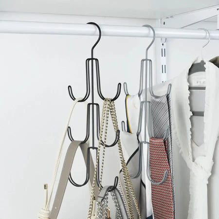 1PCS Rotatable Hanger Hat Tie Belt Bag Storage Hooks Hanger Multi-functional Multi-layer Wardrobe Bag Hangers Space Saving by InterCyprus Trading Ltd