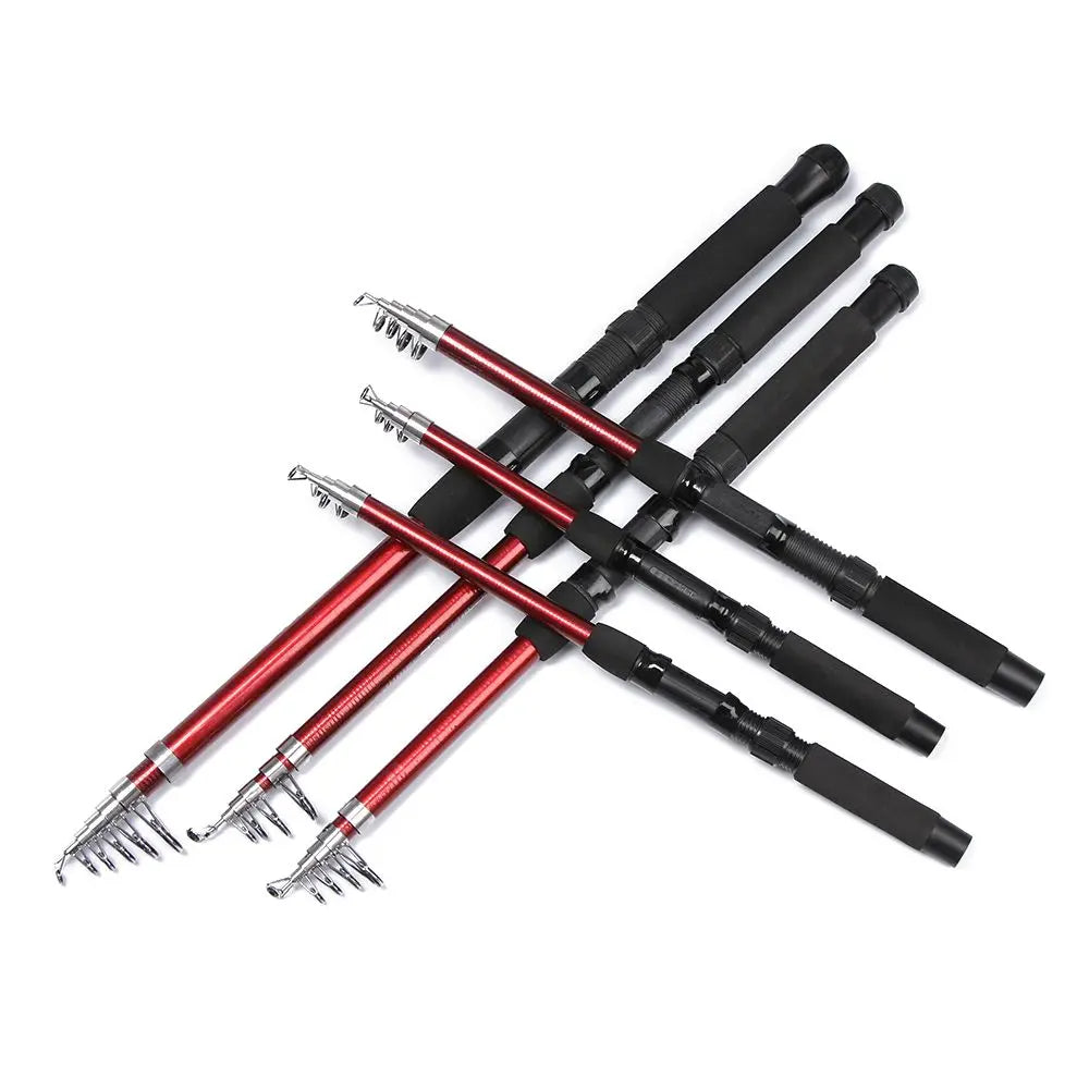 Telescopic Fishing Rod - 1.8M to 3M Durable Fiberglass Sea Rods