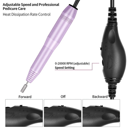 Yikoolin Electric Nail Drill &ndash; Portable Mini Nail Drill