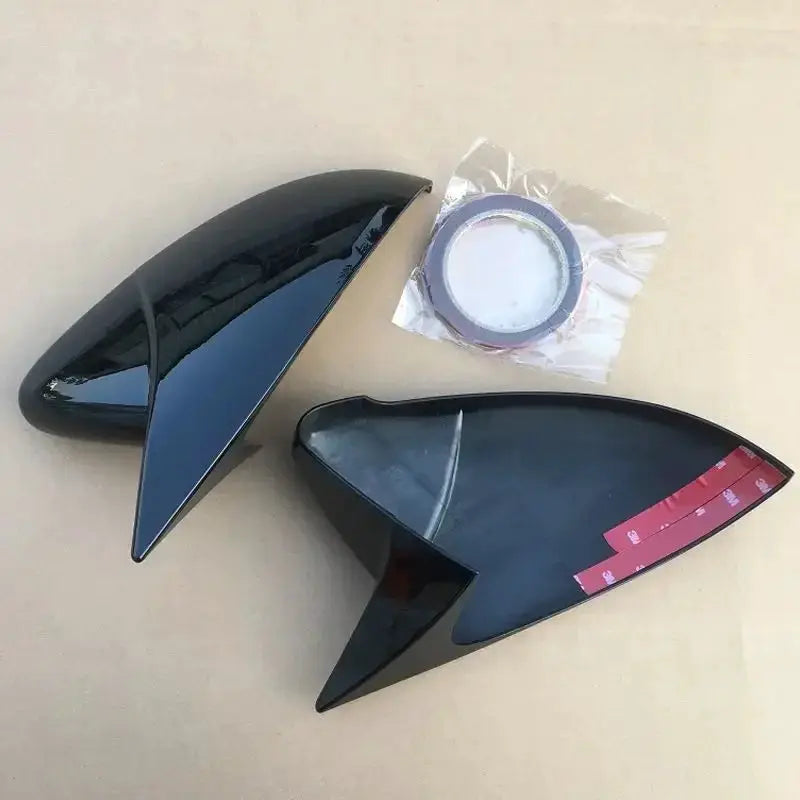 for Scirocco PASSAT Beetle 2009-2018 Black Door Side Wing Rearview Mirror Ox Horn Cover Cap Car Accessories by InterCyprus Trading Ltd