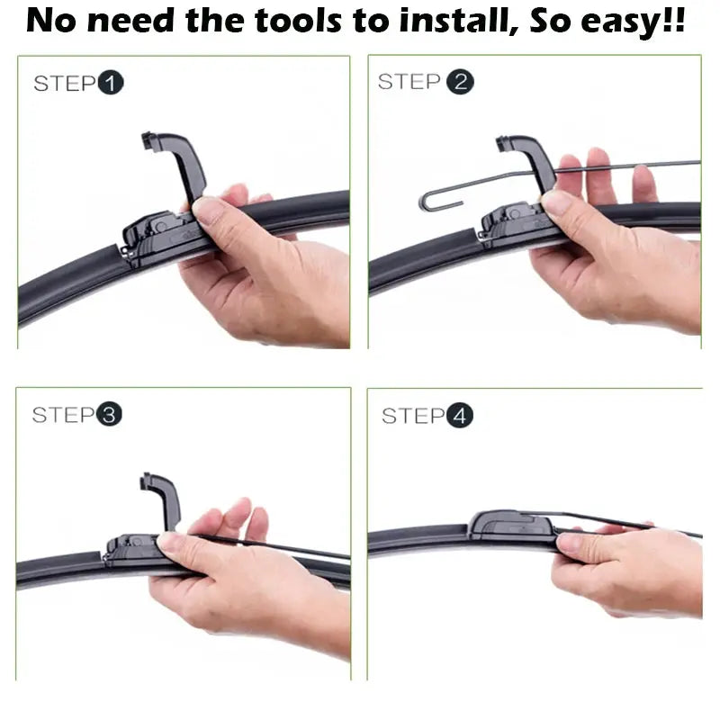 Misima Windshield Windscreen Wiper Blades Set For Hyundai Getz Front Rear Window Wiper 2002 2003 2004 2005 2006 2007 2008 2009 by InterCyprus Trading Ltd